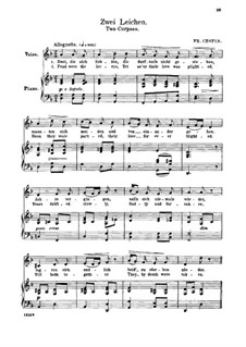 Seventeen Polish Songs, Op.74: No.11 Dwojaki koniec (Two Corpses) by Frédéric Chopin