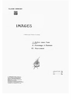 Set I, L.110: No.1 Reflets dans l'eau by Claude Debussy