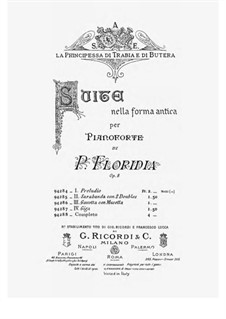 Suite nella forma antica, Op.8: Suite nella forma antica by Pietro Floridia