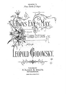 Two Songs: 'Twas Eve and May by Leopold Godowsky