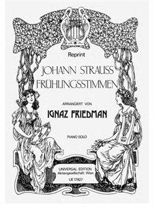 Voices of Spring, Op.410: For piano by Johann Strauss (Sohn)