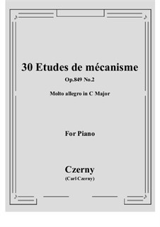 Nos.1-10: No.2 Molto allegro in C Major by Carl Czerny