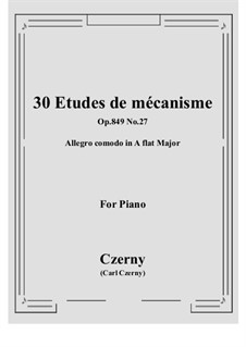 Nos.21-30: No.27 Allegro comodo in A flat Major by Carl Czerny