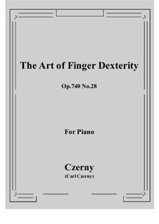 Exercises No.25-32: Exercise No.28 by Carl Czerny