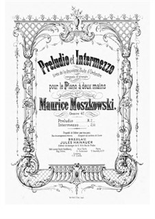 Suite for Orchestra No.2, Op.47: Version for piano by Moritz Moszkowski