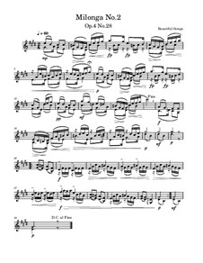 Milonga No.2, Op.4 No.28: Milonga No.2 by Franco Martínez Secco