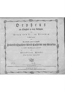 Orpheus: Orpheus by Friedrich Wilhelm Heinrich Benda