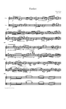 Fanfare for Oboe & Viola: Fanfare for Oboe & Viola by Edward Lein