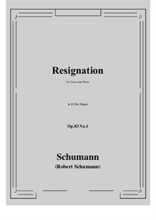 No.1 Resignation: D flat Major by Robert Schumann