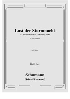 No.1 Lust der Sturmnacht (Joy in a Stormy Night): D Major by Robert Schumann