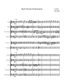 Bach Chorale Orchestration: Bach Chorale Orchestration by Johann Sebastian Bach