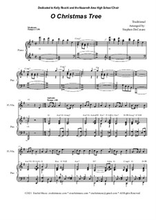 Instrumental version by S. DeCesare: For Flute or Violin solo and Piano by folklore