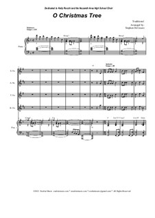 Instrumental version by S. DeCesare: For Saxophone Quartet and Piano by folklore