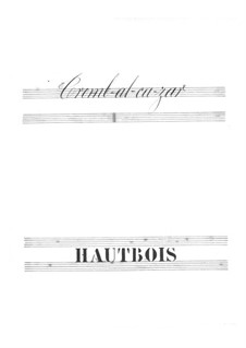 Tromb-al-ca-zar: Oboe part by Jacques Offenbach