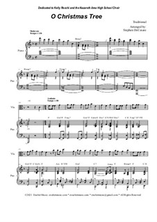 Instrumental version by S. DeCesare: For Viola solo and Piano by folklore