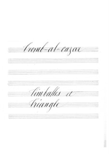 Tromb-al-ca-zar: Timpani and triangle part by Jacques Offenbach