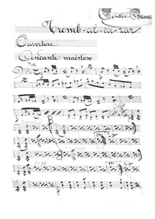 Tromb-al-ca-zar: Double bass part by Jacques Offenbach