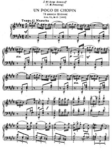 Eighteen Pieces for Piano, TH 151 Op.72: No.15 Un poco di Chopin by Pyotr Tchaikovsky