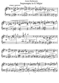 Impromptu in G Major: Impromptu in G Major by Anton Rubinstein