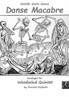 Danse macabre (The Dance of Death), Op.40: For woodwind quintet by Camille Saint-Saëns