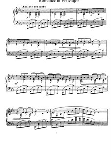 Romance in E Flat Major: For piano by Anton Rubinstein