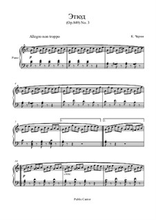 Nos.1-10: No.3 Allegro non troppo in C Major by Carl Czerny