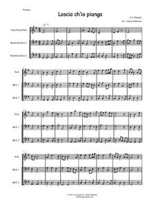 Lascia Ch'io Pianga: For trio recorders by Georg Friedrich Händel