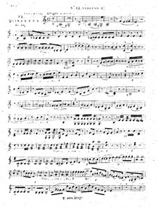 String Quintet No.12 in A Minor, Op.34: Violin II part by Georges Onslow