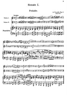 Twelve Trio Sonatas da camera for Two Violins and Basso Continuo, Op.4: Trio Sonata in C Major by Arcangelo Corelli