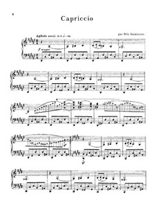 Capriccio: For piano by Mily Balakirev