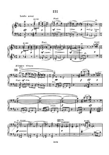 Symphonic Dances, Op.45: Movement III, for piano by Sergei Rachmaninoff