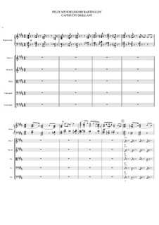 Capriccio Brilliant, Op.22: Full score by Felix Mendelssohn-Bartholdy