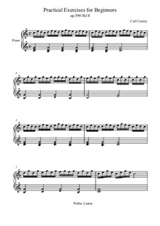 Practical Method for Beginners on the Pianoforte, Op.599: No.18 Study by Carl Czerny