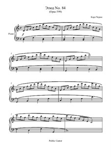 Practical Method for Beginners on the Pianoforte, Op.599: No.84 Study by Carl Czerny