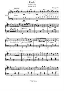 Etude No.3: For piano by Johann Friedrich Burgmüller