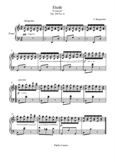 Etude No.6: For piano by Johann Friedrich Burgmüller