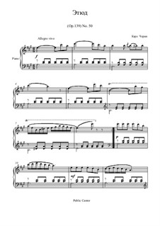 Etudes, Op.139: No.50 Study by Carl Czerny