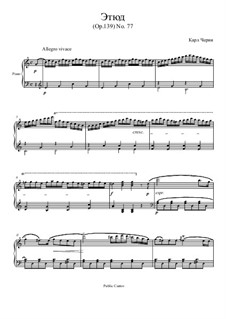 Etudes, Op.139: No.77 Study by Carl Czerny