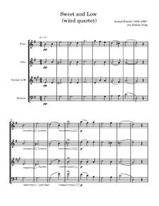 Sweet and Low: For wind quartet by Joseph Barnby