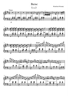 Valse D-dur, Op.3: Valse D-dur by Madiar Zhanabaev
