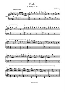 Etudes, Op.139: No.57 Study by Carl Czerny