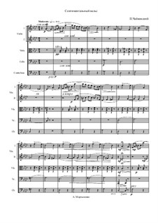 Six Pieces for Piano, TH 143 Op.51: No.6 Sentimental Waltz by Pyotr Tchaikovsky