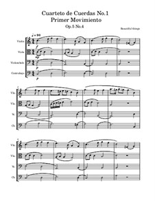 Cuarteto de cuerdas No.1, Op.5 No.4: Primer Movimiento by Franco Martínez Secco