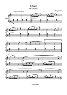 No.2 Arabesque: For piano by Johann Friedrich Burgmüller