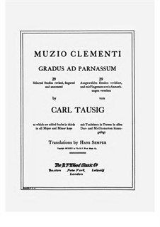 Tausig Edition: Complete set by Muzio Clementi