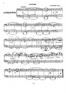 Im Hochland. Overture, Op.7: For piano four hands by Niels Wilhelm Gade