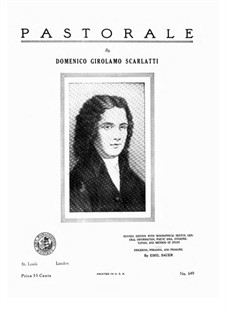 Pastorale in E Minor: For piano by Domenico Scarlatti