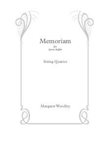 Memoriam - for String Quartet: Memoriam - for String Quartet by Margaret Simmonds