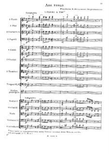 Two Dances: Full score by Mikhail Glinka