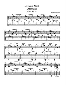 Estudio No.9 Arpegios, Op.5 No.14: Estudio No.9 Arpegios by Beautiful things Martínez